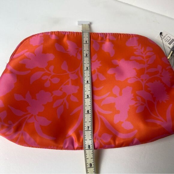 Talbots New With Tags Pink and orange Floral Cosmetic Bag - Picture 8 of 8